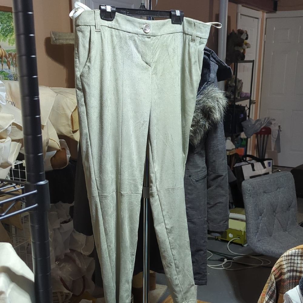 Elegant Women's Trousers in Sage Colour BNWT